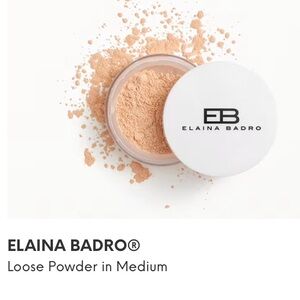 NWT ELAINA BADRO Loose Touch Up Setting Face Powder in Medium Shade